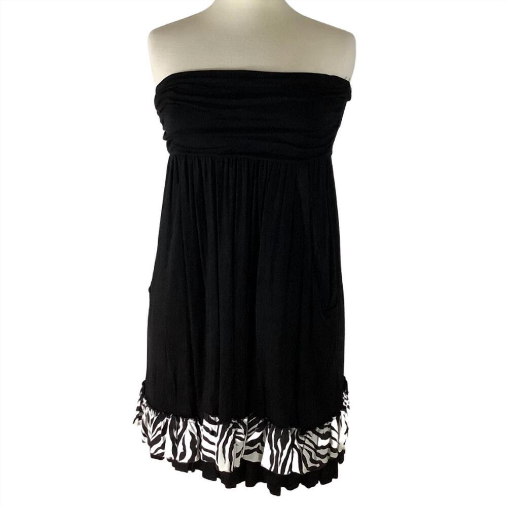 NEW LIVY LU women's tube dress in black